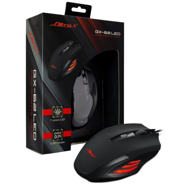 Souris Gamer NITROX GX-62 LED RVB