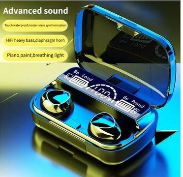 M10 NEWEST Bluetooth écouteurs 5.1 Tws casque sans fil avec affichage LED - Noir