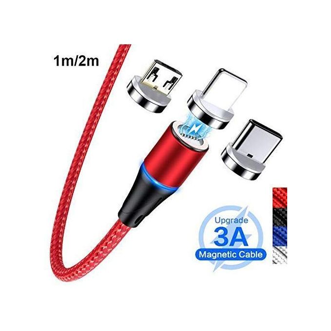 Cable Magnetic YooKie CB4 3in1 micro usb - type-c - iPhone ( lightning)