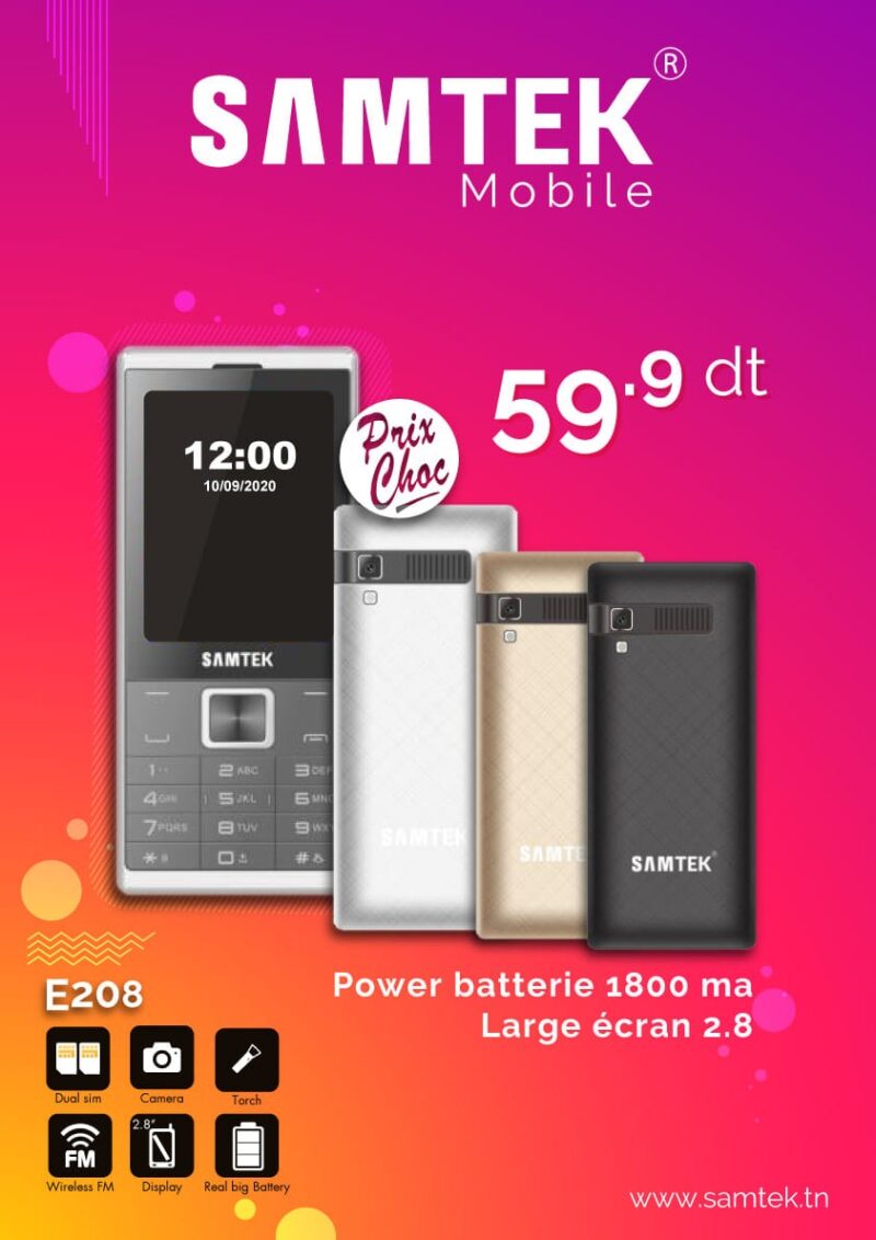 Telephone Portable SAMTEK E208