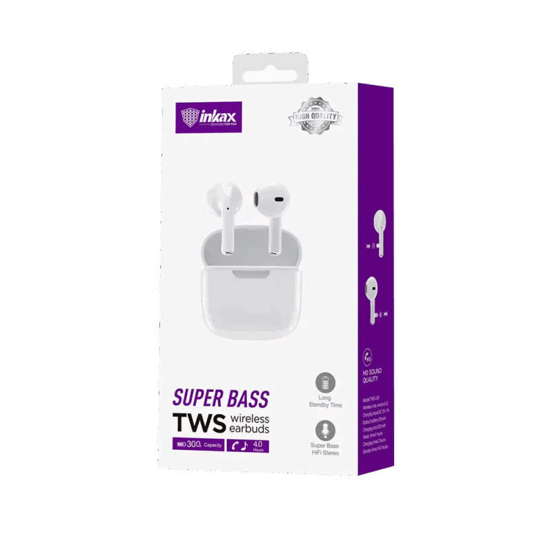 ÉCOUTEUR BLUETOOTH INKAX TWS-08 SUPER BASS