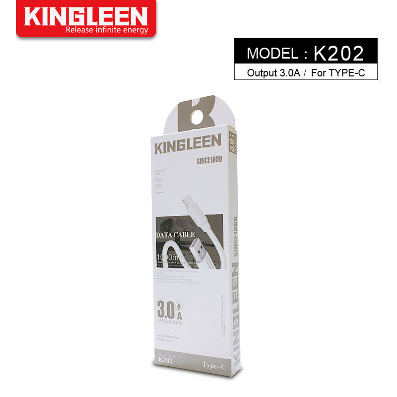 CABLE KINGLEEN K202 TYPE-C 3.0A