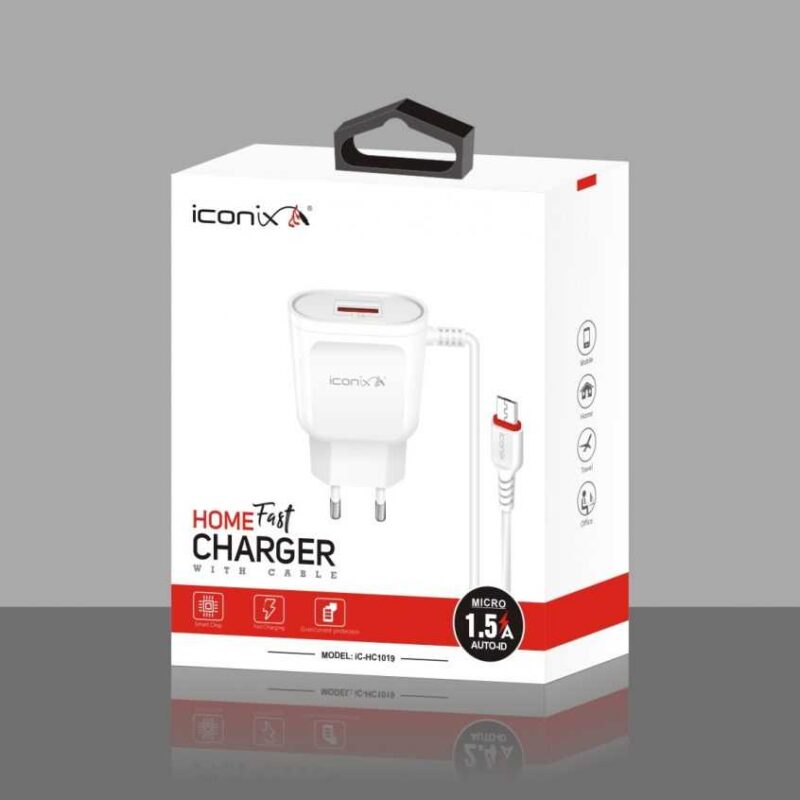 Chargeur ICONIX IC-HC1018 1.5A micro
