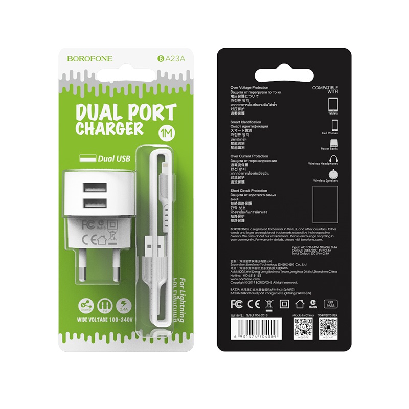 Chargeur BOROFONE B-A23A MICRO