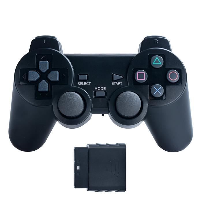 Manette PlayStation 2  - Noir - Double Choc PS2