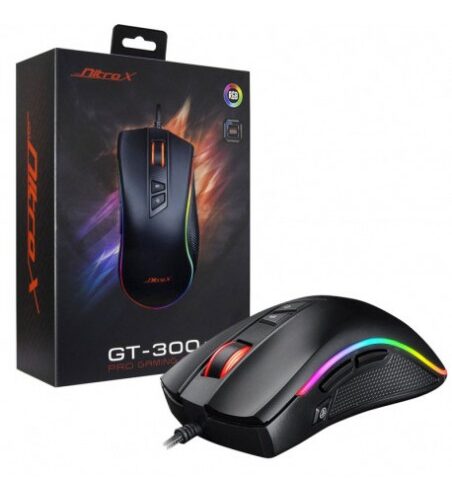 SOURIS GAMER NITROX GT-100 LED RVB - NOIR